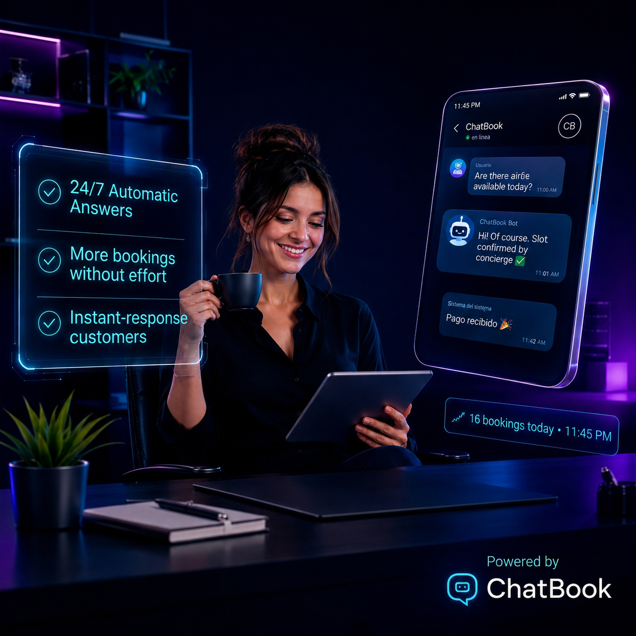 WhatsApp bookings with hotelchatbook